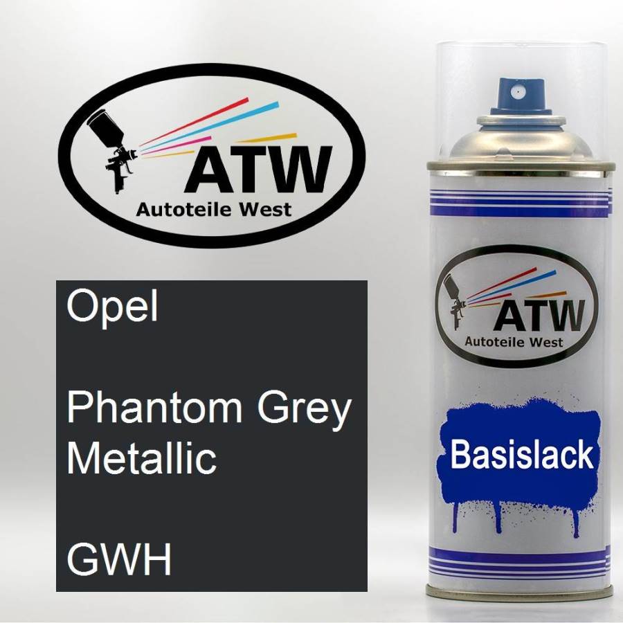 Opel, Phantom Grey Metallic, GWH: 400ml Sprühdose, von ATW Autoteile West.